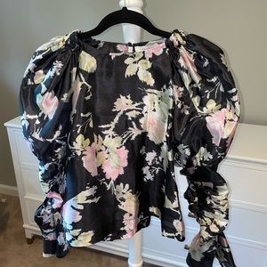 Topshop floral blouse